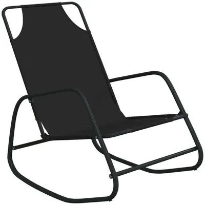 Zdjęcie produktu dla VidaXL 318124, Lounge, Obite siedzisko, Stal, Czarny, 580 mm, 890 mm