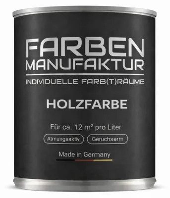 Produktbild von Farben Manufaktur Holzlasur Lasur Holzfarbe nicht deckend RAL 2L - Holzlasur Farblos