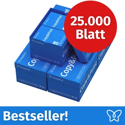 Immagine prodotto di Easyprint Stampanti Carta Carta per fotocopie 15000 fogli 50 x 500 A4 Carta bianca premium CIE 160 PEFC