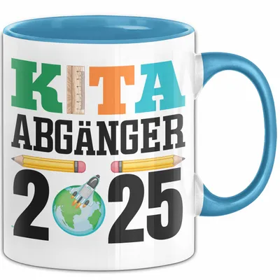 Produktbild von Trendation - Einschulung Junge Mädchen Geschenk Schultüte Füllung Tasse Schulstart 1. Schultag Schuleinführung Schulanfang Geschenkidee 2022 Schulkind (Blau)