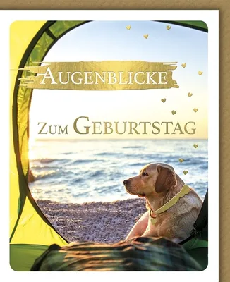 Produktbild von Geburtstag - Glückwunschkarte im Format 11,5 x 13,5 cm mit Umschlag