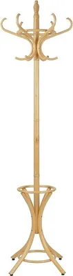 Zdjęcie produktu dla Drewniany wieszak stojący do domu, biura, restauracji, hotelu, średnica 50 cm, wysokość 184 cm, kolor naturalny