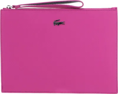 Image de LACOSTE pochette sac de soirée Anna Clutch Malva Noir rose