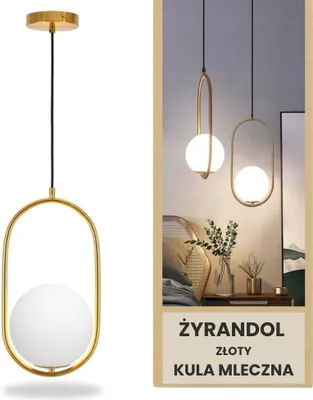 Obrázok produktu pre Zlatý guľový luster