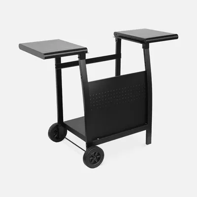 Immagine prodotto di Carrello per piastra plancha Porthos a 2 bruciatori, Nero