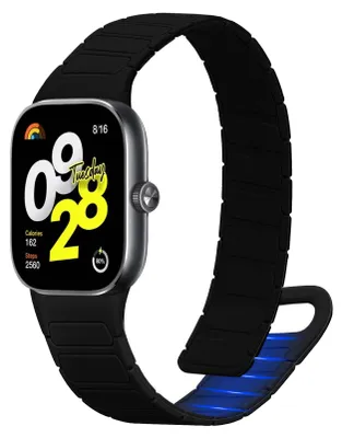 Produktbild von kwmobile Ersatzarmband kompatibel mit Xiaomi Redmi Watch 4 / Band 8 Pro Armband - Fitnesstracker Silikon Band mit Magnetverschluss
