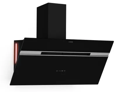 Obrázok produktu pre Klarstein Smart Alina digestor – šikmý digestor 90 cm, 615 m³/h, energetická účinnosť A, LED osvetlenie, nízka hlučnosť 54 dB, odsávanie vzduchu & recirkulácia, inteligentné ovládanie, čierny
