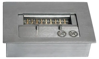 Produktbild von GLOW FIRE Ethanol Brenner 'Burner 24' | Bioethanol Einsatz in silber mit 4 Std. Brenndauer und 2 KW Heizleistung | HxBxT: 7,3x22,2x13,6 cm