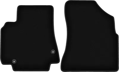 Image de Wielganizator Tapis avant de sol velours sur-mesure pour Citroen Berlingo II (2008-2018, kombivan, multispace, 5-personnes) noir, jeu 2 pièces, fixations