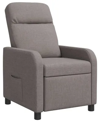 Image de vidaXL Fauteuil de relaxation Taupe Tissu