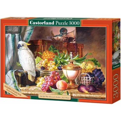 Zdjęcie produktu dla Puzzle Kopia martwej natury z owocami i kakadu 3000 elementów