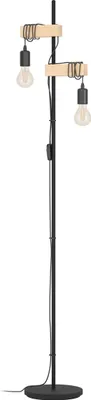 Produktbild von TOWNSHEND Stehleuchte Stehlampe Lampe - L20,5 x B25 x H166,5 cm - schwarz, braun - 2X10W exkl. - IP20