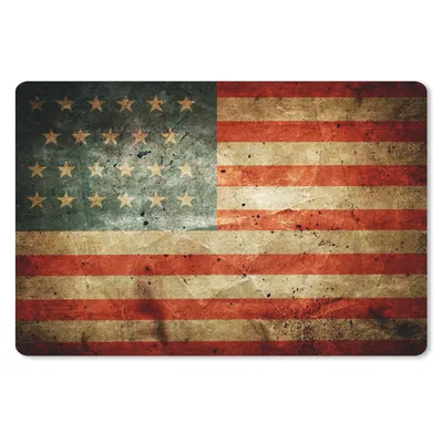 Produktbild von MuchoWow® Schreibtischunterlage Flagge - Vintage - USA 60x40 cm - XXL Mauspad - Großes Mauspad