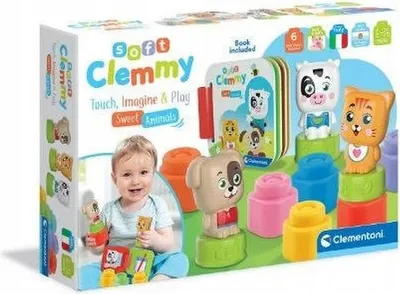 Zdjęcie produktu dla Clementoni Clemmy Sweet Animals, Zestaw do budowania, 0,5 lat(a), 484 g