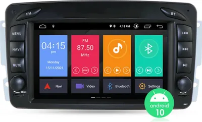 Obrázek produktu pro Junsun 2din Autorádio pro Mercedes Benz CLK W209 C209 W168 W463 2004 Vito Viano Vaneo, Android GPS Navigace rádio Merceds Viano, Vito, Vaneo Výkon: 4GB RAM + 64GB ROM + 8jádrový procesor + Android 12