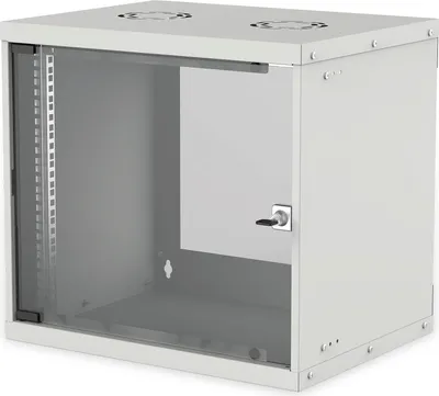 Produktbild von INTELLINET 48,26cm 19Zoll Wandverteiler Basic Line 9 HE 487 x 540 x 400 mm H x B x T Flatpack Schutzklasse IP20 grau