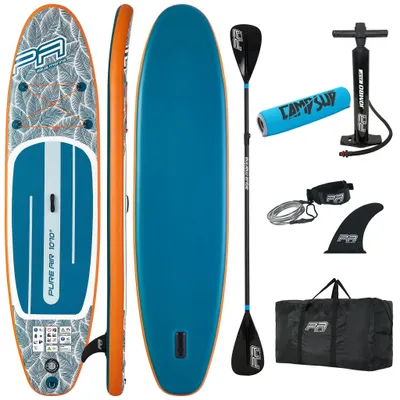 Produktbild von Aqua Marina Pure Air Tropic SUP Board 10'10" (330 cm) aufblasbar + Boje für Paddel