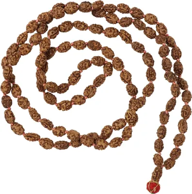 Produktbild von Gebetskette Mala Kette Rudraksha Perlen Modell 04 2 Mukhi Halskette Meditationskette