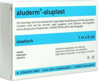 Obrázek produktu pro SÖHNGEN® 1009199 aluderm®-aluplast náplasti na rány - elastické, 6x10cm, 10 ks