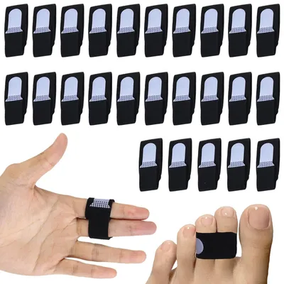 Produktbild von 40 Stück Trigger Finger Schiene, Fingerbandage, Elastische Fingerschützer Zur Ruhigstellung Verstellbare Fingerschutz Schutz vor Triggerfinger