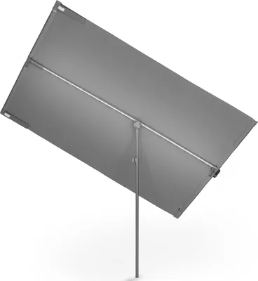 Produktbild von Blumfeldt Sonnenschirm für Balkon Rechteckig, Sonnenschirm mit LED Beleuchtung, Wasserdicht & UV-Schutz, Balkon Sonnenschirm für Terrasse & Garten, Höhenverstellbarer Balkon Schirm Sonnenschutz