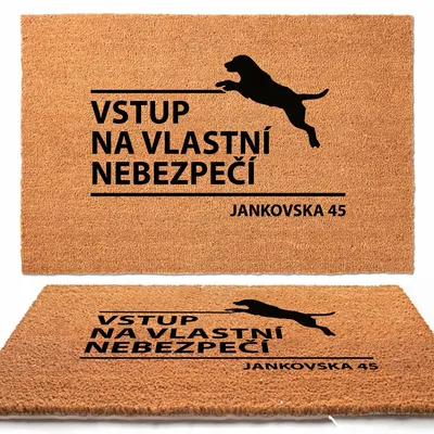 Produktbild von TabPrint Kokos Wycieraczka 40x60 cm Personalizowana Trwała