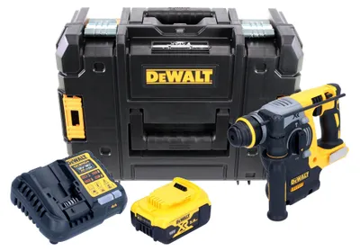 Zdjęcie produktu dla Akumulatorowy młot udarowo-obrotowy DeWalt DCH 273 P1 18V 2.1J SDS-Plus Brushless + 1x akumulator 5.0Ah + ładowarka + TSTAK