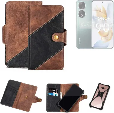 Produktbild von K-S-Trade Handyhülle Schutzhülle Bookstyle Case kompatibel mit Honor 90 Klapphülle Cover Hülle Schutztasche 1x