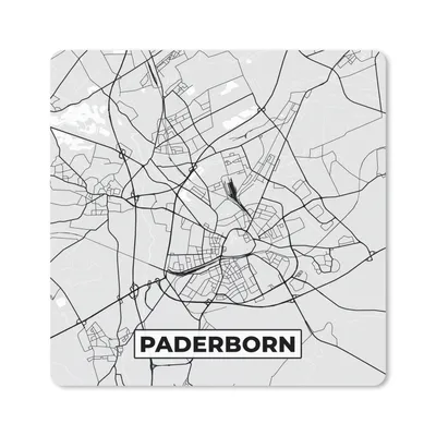 Produktbild von MuchoWow® Mauspad Mousepad Karte - Stadtplan - Deutschland - Paderborn 30x30 cm - Mousepads - Maus Mat - Pad - Mausunterlage - Gaming