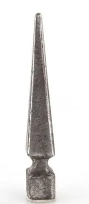 Produktbild von LogistSystem 1 Stück Zierspitze Metall - 155x25mm (HxB) / Basis: 25x25 Zaundekoration 40.089