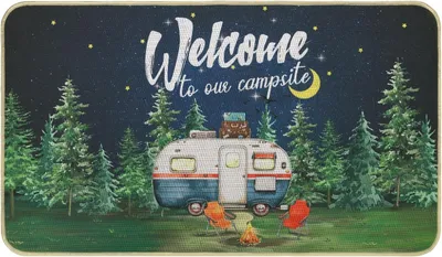 Image de Tapis antidérapant avec dos en caoutchouc, dimensions 43x75 cm, idéal pour une utilisation en extérieur