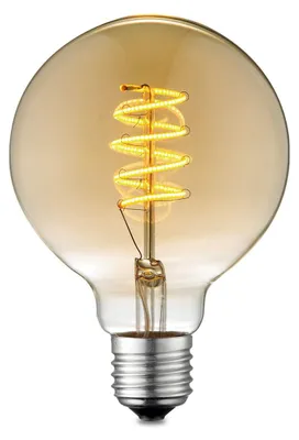 Produktbild von Home Sweet Home dimmbare LED-Kugel Spirale E27 G95 4W 280lm 2700K Gold