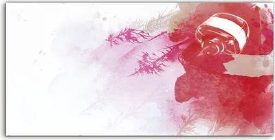 Produktbild von Coloray Glasbild 140x70  Wandbild Glasbilder Kunst Wald tinte Aquarell Spritzer