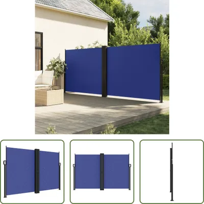 Produktbild von The Living Store Seitenmarkise Ausziehbar Blau 160x1000 cm