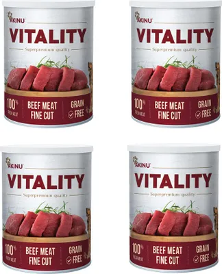 Obrázek produktu pro Akinu VITALITY Hovězí jemně krájená svalovina konzerva pro psy 4 x 400 g
