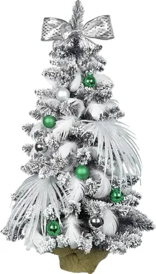 Produktbild von Geschmückter künstlicher Weihnachtsbaum POLARGRÜN 60 cm mit LED-BELEUCHTUNG IM TOPF