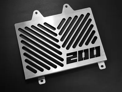 Obrázek produktu pro Kryt chladiče ZIEGER kompatibilní s KTM 200 Duke Design Logo stříbrný