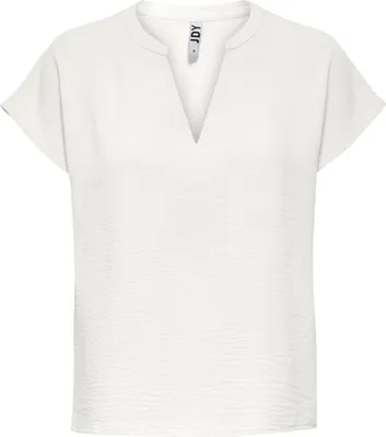 Produktbild von Einfarbige Kurzarm Bluse Basic V-Ausschnitt Shirt Oberteil JDYLION | 36
