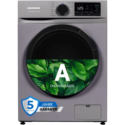 Produktbild von Heinner HWM-M814IVNSA Schlanke Waschmaschine 8 kg, 1400 U/min, , LED-Display,  Silber