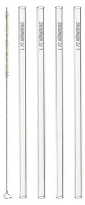 Produktbild von 1. FC Nürnberg Glas-Trinkhalme 4er Set