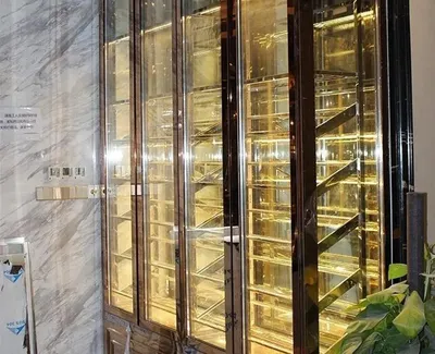 Produktbild von Weinschrank Weinkühlschrank Schaukasten Weinmöbel Schrankvitrine