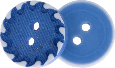 Image de Boutons - lot de 6 pièces - 18 mm (diamètre) - Bleu, Blanc