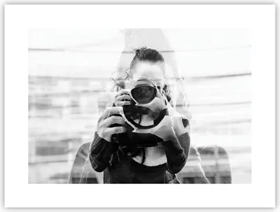 Produktbild von Poster - Poster ohne Rahmen - Fotograf Schwarzweiß Doppel - 40x30 cm - Wand Bild - Wanddeko - Wandbilder - Kunstposter - Wandposter - Bilder - Kunstdruck - Wanddekoration - Wandbild - P2XAA40x30-4586