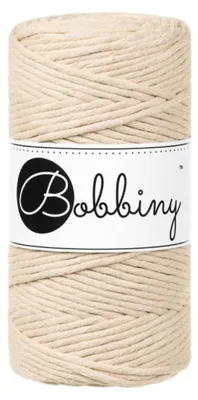 Zdjęcie produktu dla Bobbiny Macrame Cord 3 mm 100 m Warm Beige Sznurek