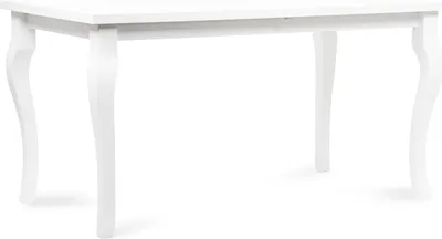 Obrázek produktu pro Jídelní stůl Konsimo rozkládací na 190 cm, obdélníkový "CABIO", bílý, laminovaná deska, Elegant, 150-190x76,5x80