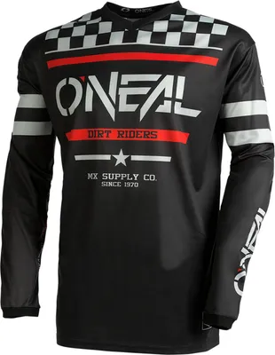 Produktbild von Oneal Element Squadron V.22 Motocross Jersey, schwarz/grau/rot, M