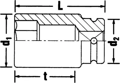 Zdjęcie produktu dla Nasadka udarowa Stahlwille 3/4" 2509 27