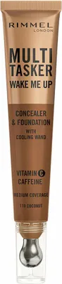 Produktbild von Rimmel Multi-Tasker Wake Me Up Foundation & Concealer 110 Warm Coconut