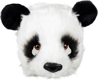Produktbild von Halbmaske Panda Plüsch