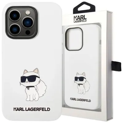 Produktbild von Karl Lagerfeld Liquid Silicone Choupette NFT Case fr iPhone 14 Pro Max wei